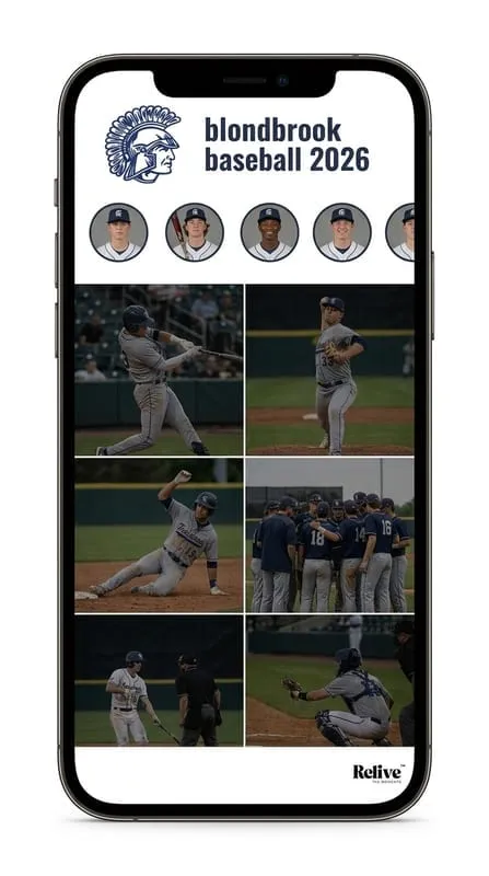 Phone showing the shared team album